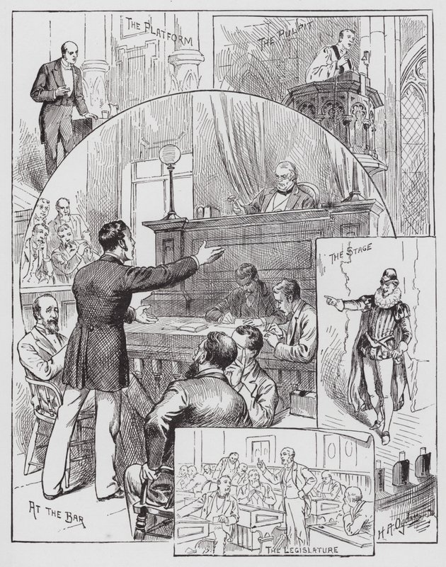 Oratoire et déclamation - Henry Alexander (after) Ogden