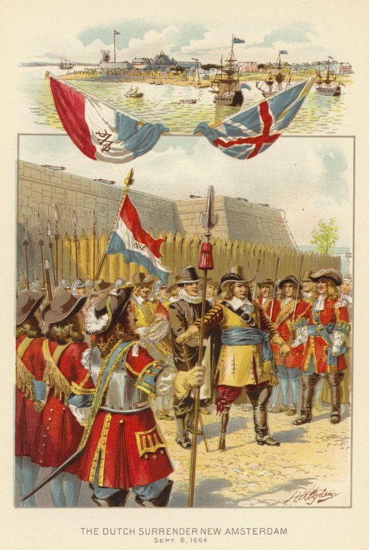 La reddition néerlandaise de New Amsterdam, 8 septembre 1664 - Henry Alexander (after) Ogden