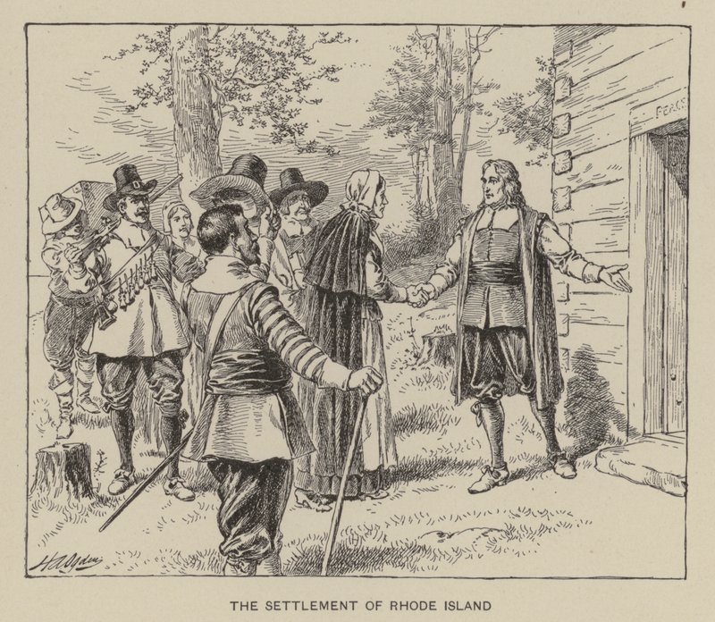 La colonisation de Rhode Island - Henry Alexander (after) Ogden