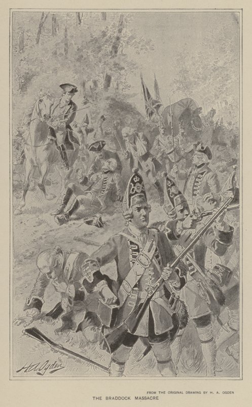 Le massacre de Braddock - Henry Alexander Ogden