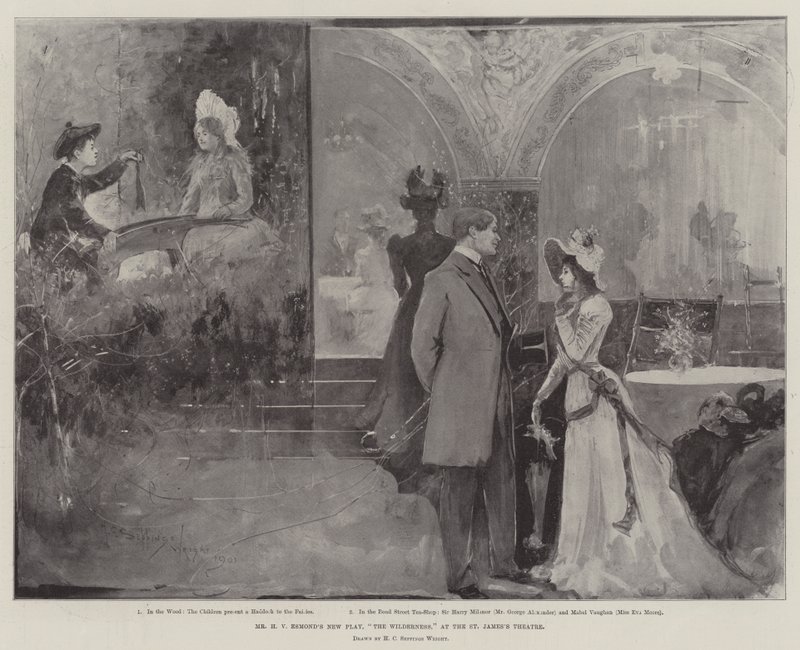 La Nouvelle Pièce de M. H V Esmond, The Wilderness, au Théâtre St James - Henry Charles Seppings Wright