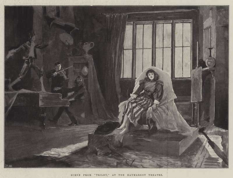Scène de Trilby, au théâtre Haymarket - Henry Charles Seppings Wright