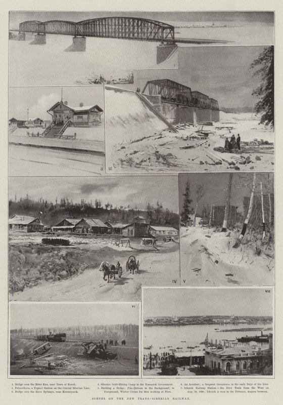 Scènes sur le nouveau chemin de fer transsibérien - Henry Charles Seppings Wright