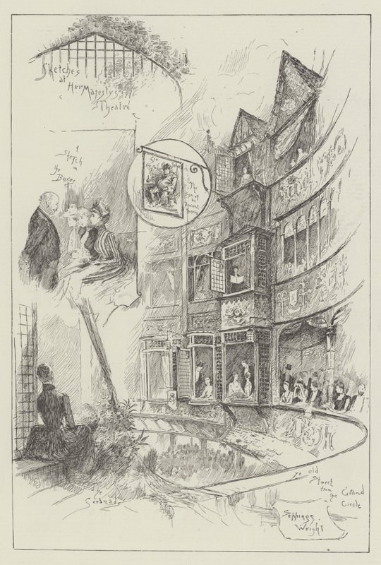 Croquis au Théâtre de Sa Majesté - Henry Charles Seppings Wright