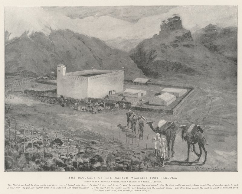 Le blocus des Mahsud Waziris, Fort Jandola - Henry Charles Seppings Wright