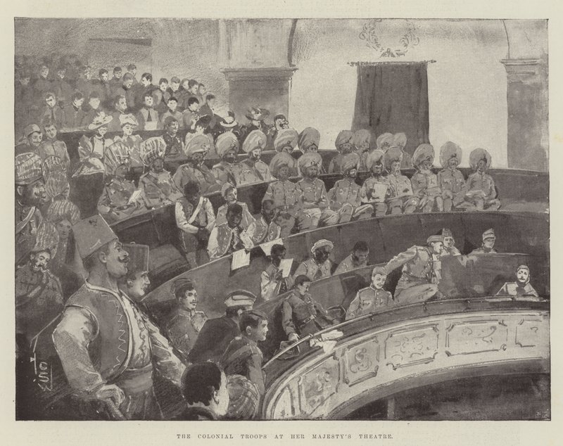 Les troupes coloniales au théâtre de Sa Majesté - Henry Charles Seppings Wright