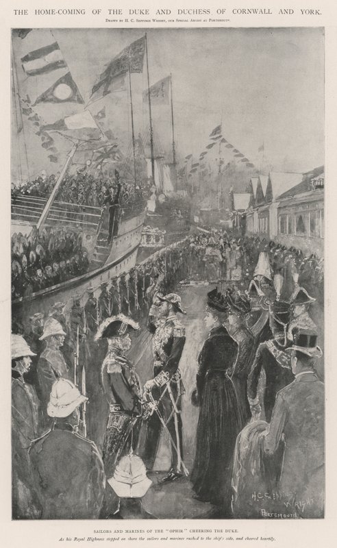Le retour du duc et de la duchesse de Cornouailles et d
