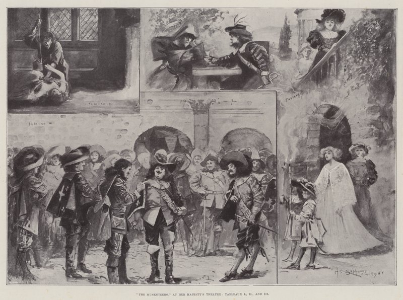 Les Mousquetaires, au Théâtre de Sa Majesté, Tableaux I, II et III - Henry Charles Seppings Wright