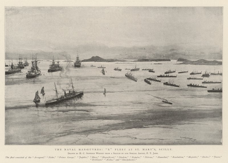 Les manœuvres navales, flotte X à St Mary