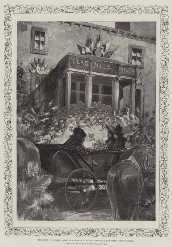 La Reine en Irlande, visite de Sa Majesté au Couvent du Sacré-Cœur, Dublin - Henry Charles Seppings Wright