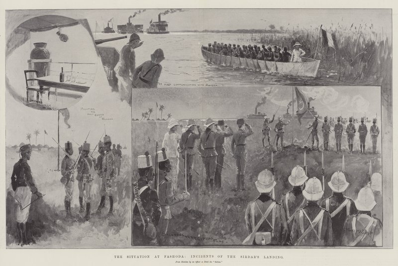 La Situation à Fashoda, Incidents du débarquement du Sirdar - Henry Charles Seppings Wright