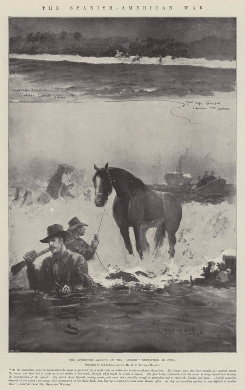 La guerre hispano-américaine, la tentative de débarquement de l