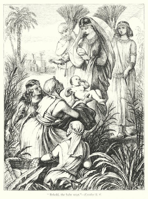 La découverte de Moïse - Henry Courtney (after) Selous