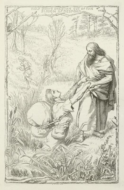 Illustration pour Le Voyage du pèlerin de John Bunyan - Henry Courtney Selous
