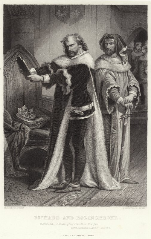 Richard et Bolingbroke, Richard II, Acte IV, Scène I - Henry Courtney Selous