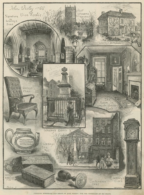 Mémoriaux personnels et reliques de John Wesley : pour le centenaire de sa mort - Henry Edward Tidmarsh