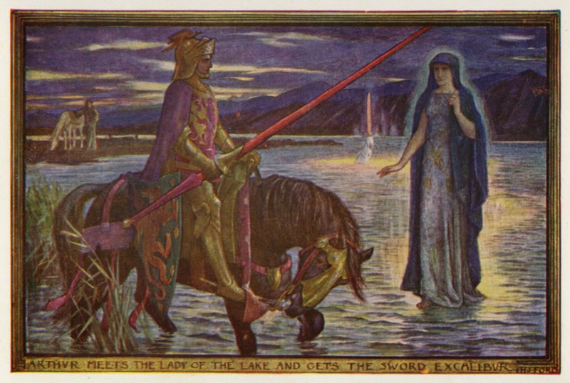 Arthur rencontre la Dame du Lac et obtient l