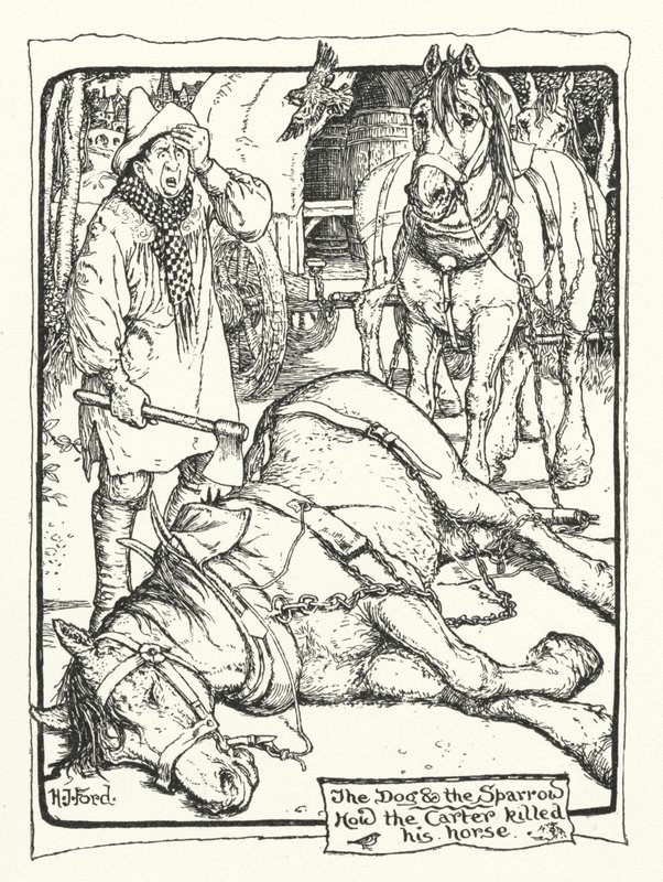 Comment le charretier a tué son cheval (gravure) - Henry Justice Ford