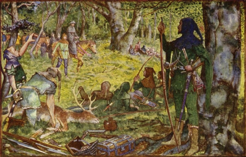 Comment le roi, déguisé en abbé, a rendu visite à Robin sous l