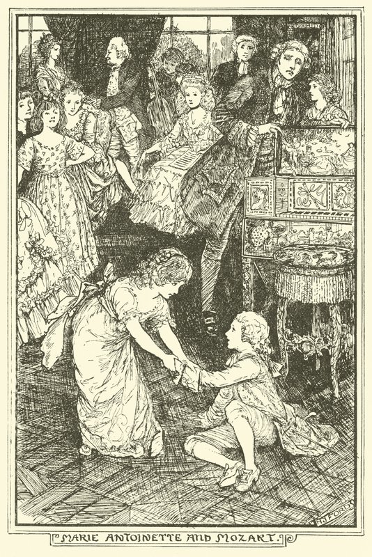 Marie-Antoinette et Mozart - Henry Justice Ford