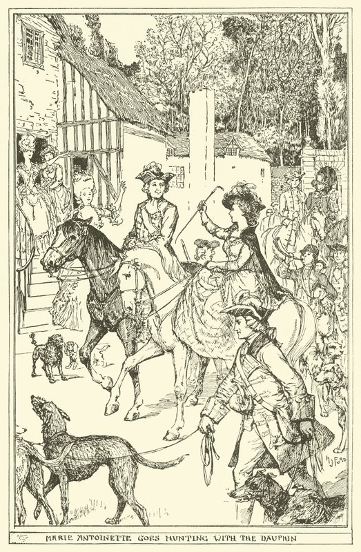 Marie-Antoinette va à la chasse avec le dauphin - Henry Justice Ford