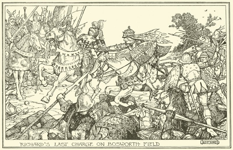 La dernière charge de Richard à Bosworth Field - Henry Justice Ford