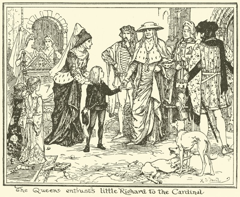 La reine confie le petit Richard au cardinal - Henry Justice Ford