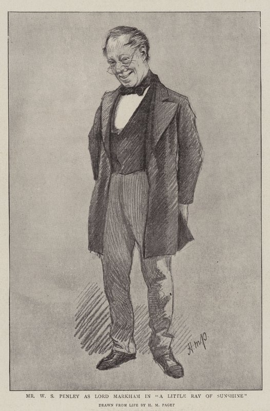 M. W. S. Penley en tant que Lord Markham dans "A Little Ray of Sunshine" - Henry Marriott (after) Paget