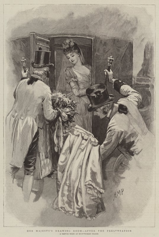 Le salon de Sa Majesté, après la présentation - Henry Marriott Paget