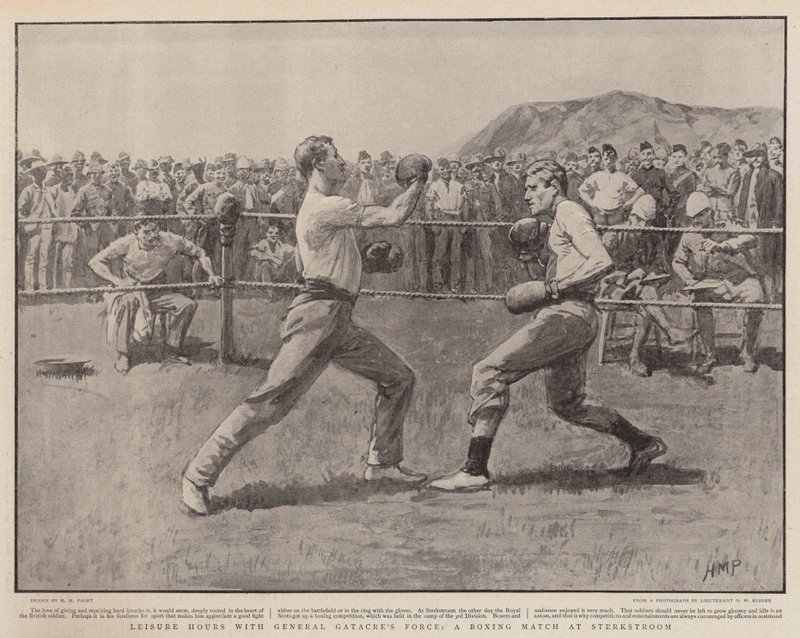 Heures de loisir avec la force du général Gatacre, un match de boxe à Sterkstroom - Henry Marriott Paget