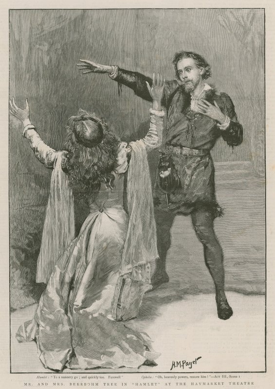M. et Mme Beerbohm Tree dans Hamlet au Haymarket Theatre - Henry Marriott Paget