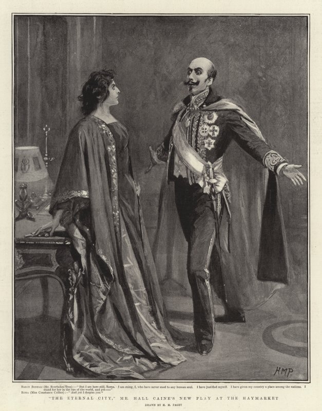 La Cité Éternelle, nouvelle pièce de M. Hall Caine au Haymarket - Henry Marriott Paget
