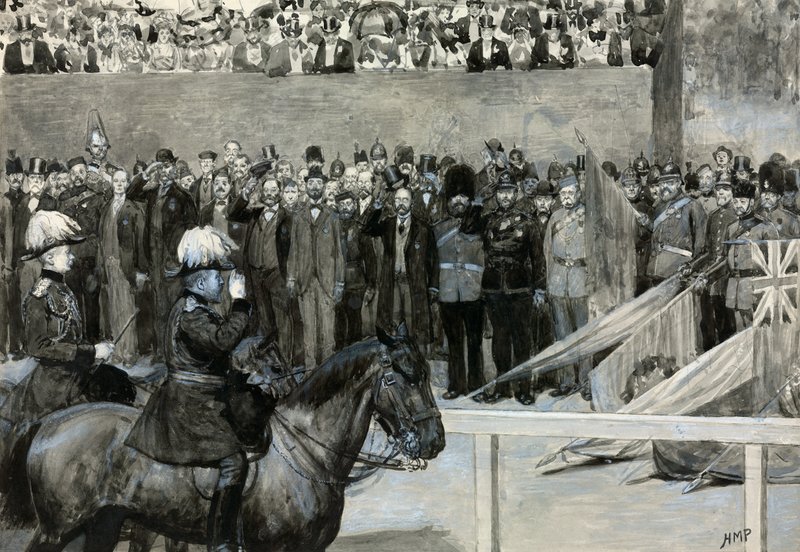 Le prince de Galles à la revue des volontaires, Horse Guard