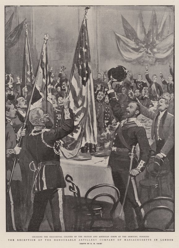 La réception de la Honourable Artillery Company du Massachusetts à Londres - Henry Marriott Paget