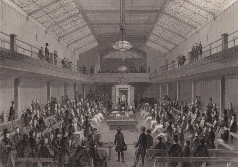 Le Président réprimandant une personne au barreau de la Chambre des communes, Westminster, Londres - Henry Melville