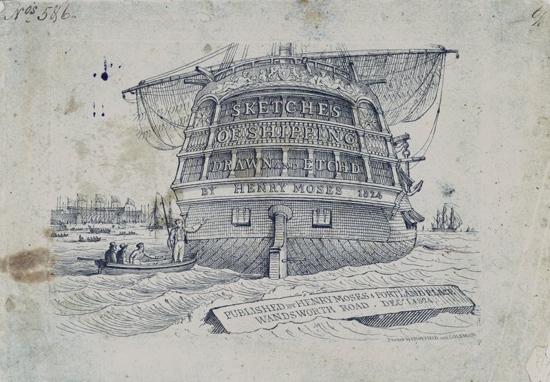 Couverture pour les croquis de navires de Henry Moses - Henry Moses