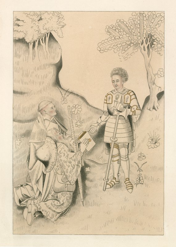 Lydgate présentant son livre au comte de Salisbury - Henry Shaw