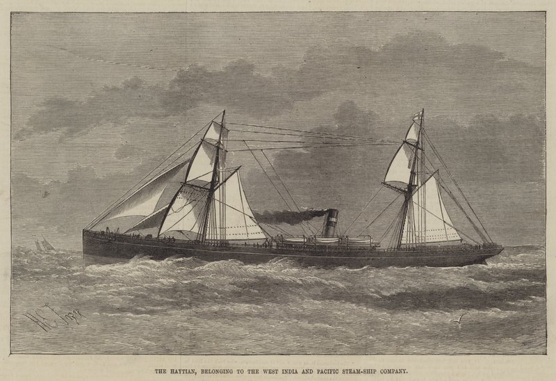 Le Haytian, appartenant à la West India and Pacific Steam-Ship Company - Henry Spernon Tozer
