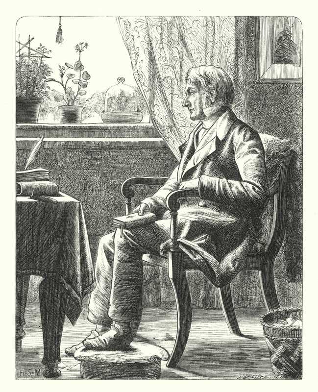 Un Père lisant la Bible - Henry Stacey (after) Marks