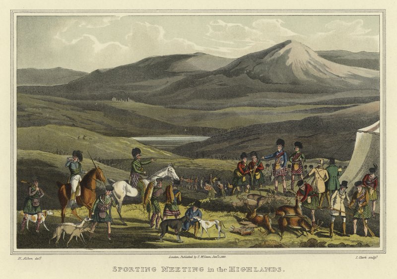 Réunion sportive dans les Highlands - Henry Thomas Alken
