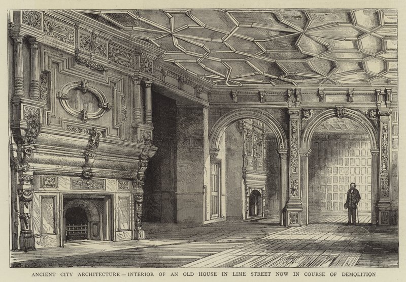Architecture de la ville antique, intérieur d