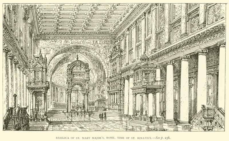 Basilique de Sainte-Marie-Majeure, Rome, époque de St Ignace - Henry William Brewer