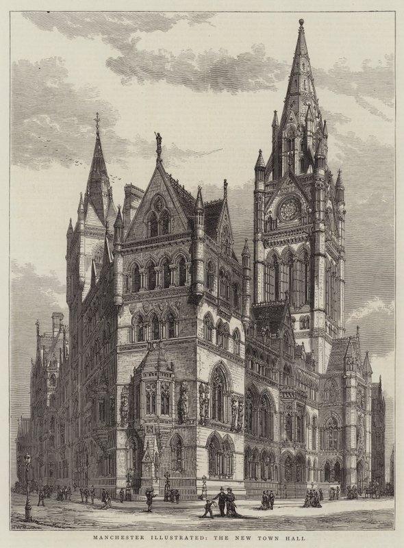 Manchester Illustré, la Nouvelle Mairie - Henry William Brewer
