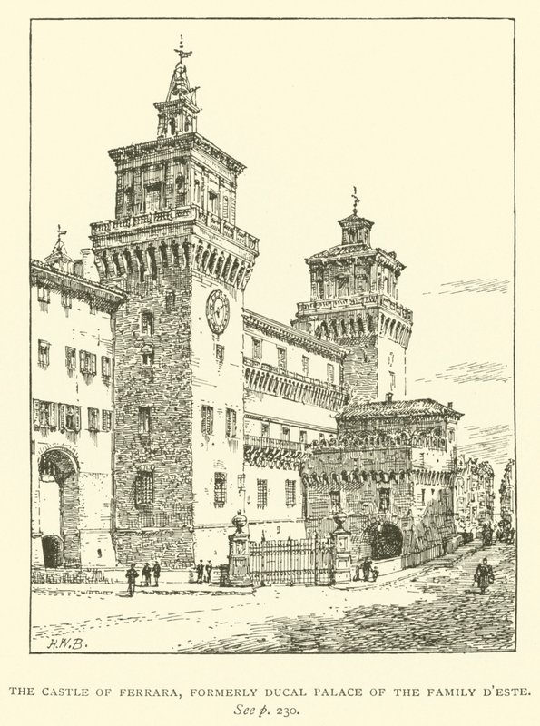 Le Château de Ferrare, ancien Palais Ducal de la Famille D