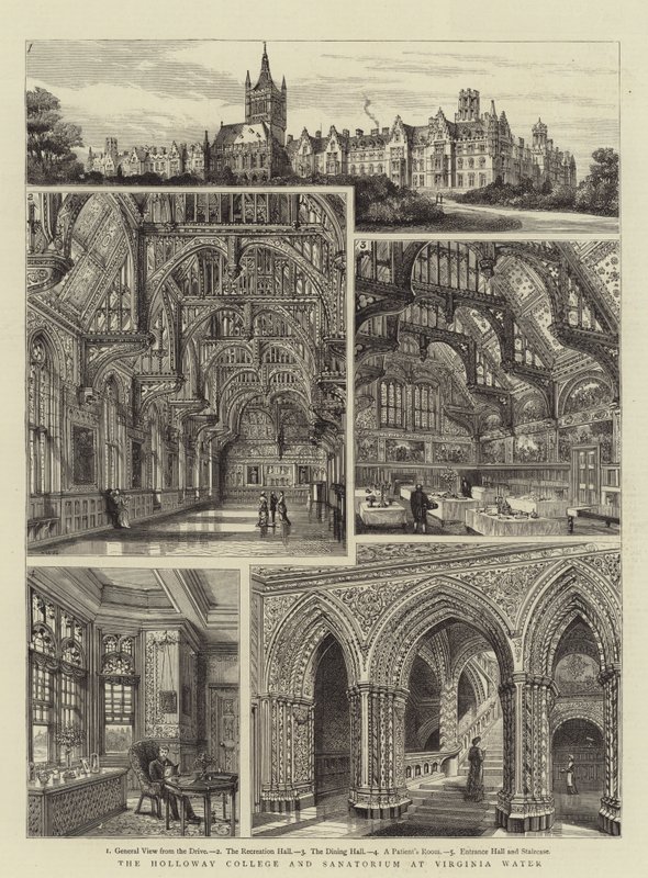 Le Holloway College et le sanatorium à Virginia Water - Henry William Brewer
