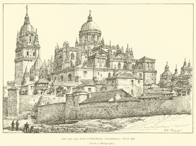 Les anciennes et nouvelles cathédrales, Salamanque - Henry William Brewer