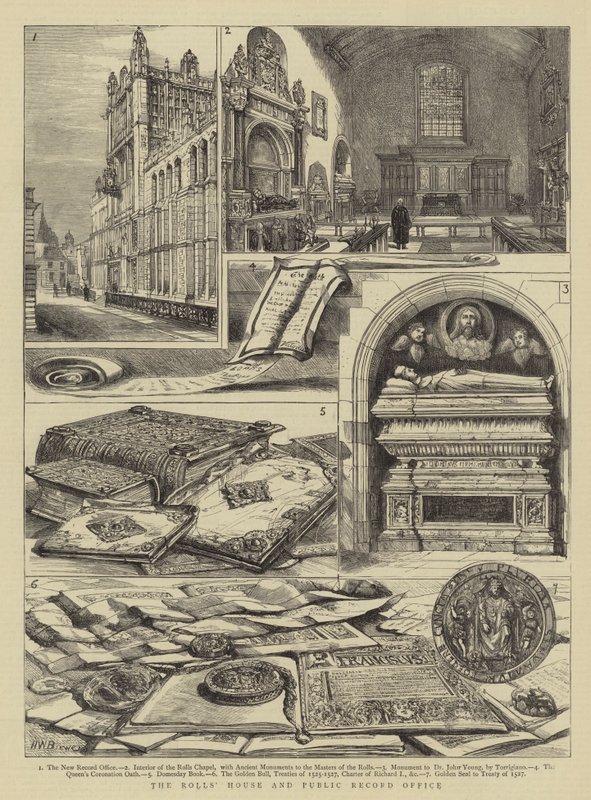 La maison des Rolls et le bureau des archives publiques - Henry William Brewer