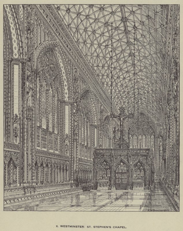 Westminster, chapelle de St Stephen - Henry William Brewer