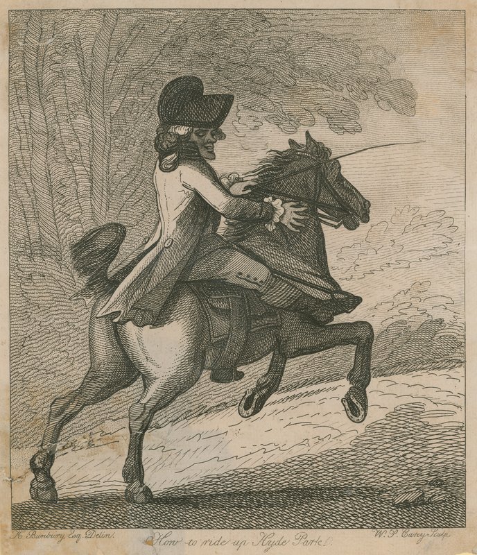 Comment monter à Hyde Park - Henry William Bunbury
