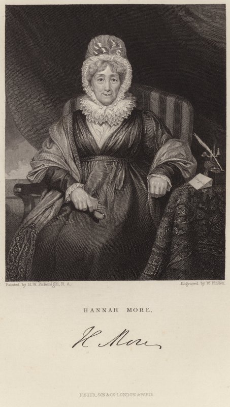 Portrait de Hannah More - Henry William Pickersgill